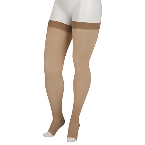 Juzo Basic 4411 Thigh-High Compression Stocking 20-30 mmHg Open Toe, Reg