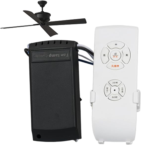 Ceiling Fan Remote Replacement Lamp Timer Light Control 3 Speed Adjusted