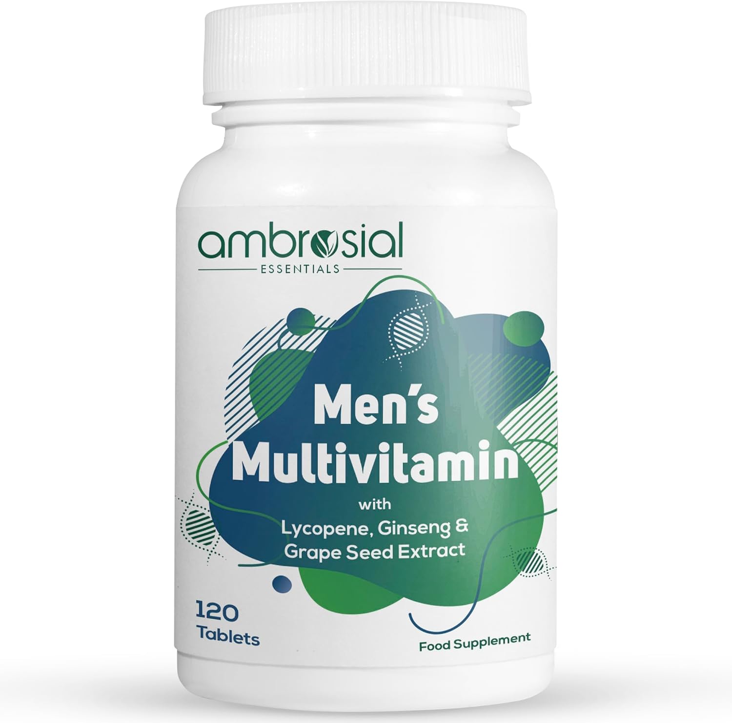AMBROSIAL Mens Multivitamin Tablets for Men Pack of 1-120 Tablets