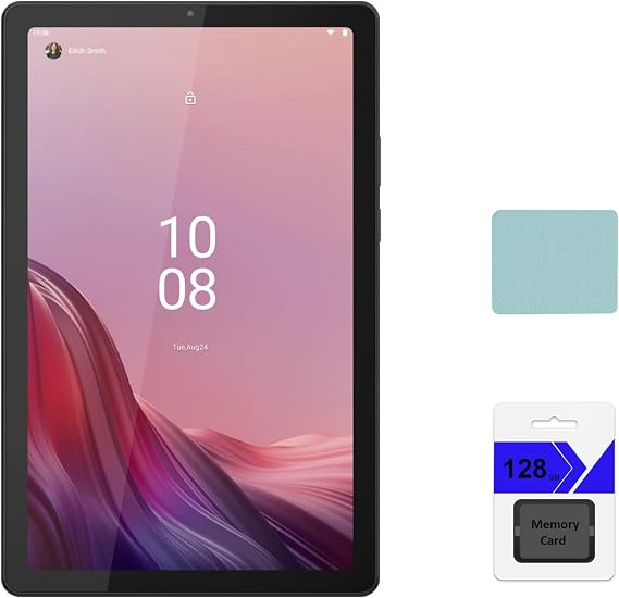 Lenovo Tab M9 9" HD (1340 x 800) Tablet, MediaTek MT6769V/CU Helio G80 (12 nm) Octa-core, 3GB RAM, 32GB eMMC + 128GB Memory Card, Android 12, Arctic Grey