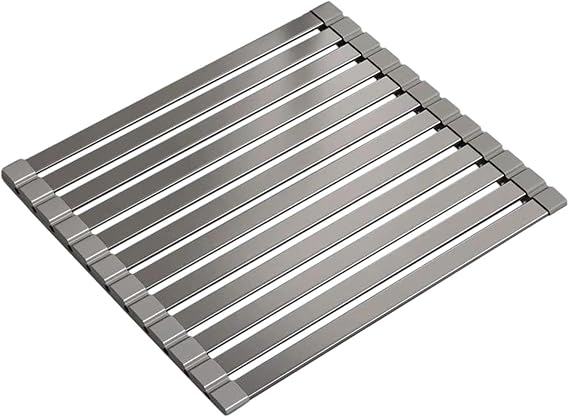 Roll Up Drying Rack Washing Draining Cups Bowls Glasses Cutlery