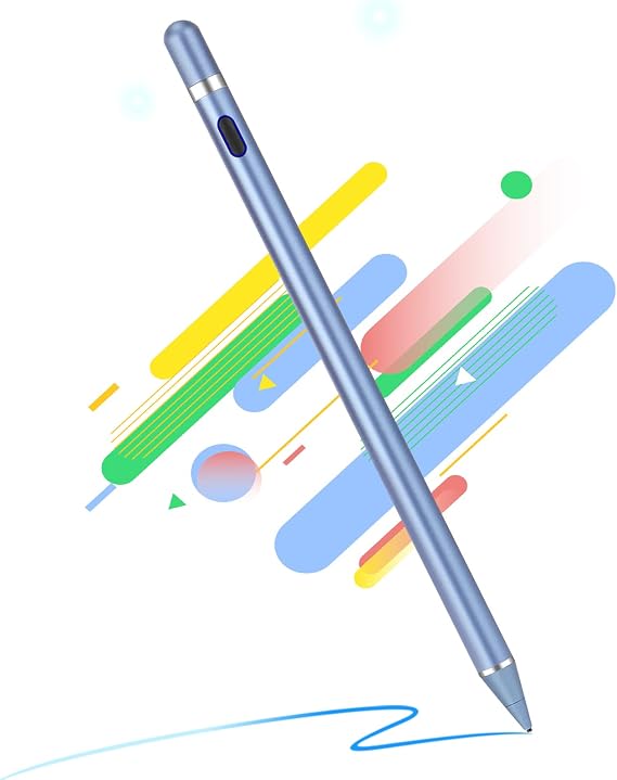 Dokunmatik Ekranlar için Aktif Stylus Kalemler, Aktif Kalem Akıllı Dijital Kalemler İnce Uçlu Stilist Kalem iPhone iPad, Samsung/Android Akıllı Telefon ve Tablet Yazma Çizimi ile Uyumlu