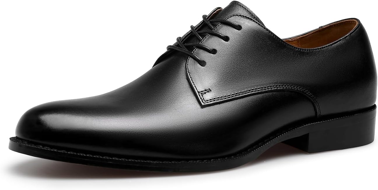 Mens Dress Shoes Classic Formal Oxford in Genuine Leather