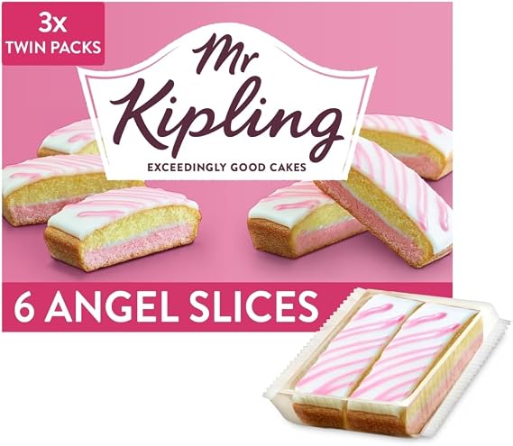 Mr Kipling Angel Slices , 3 x Twin Packs (6 Cakes)