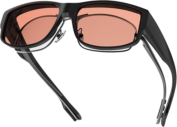 Goiteia FL-Rose Migraine Glasses Fit Over Glasses, Photophobia