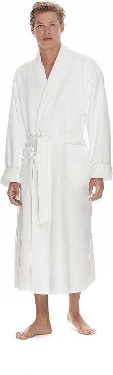 Boca Microfiber Robe for Men, Luxury Hotel, Spa & Resort Bath Robe. Plush Mens Bathrobe with Pockets