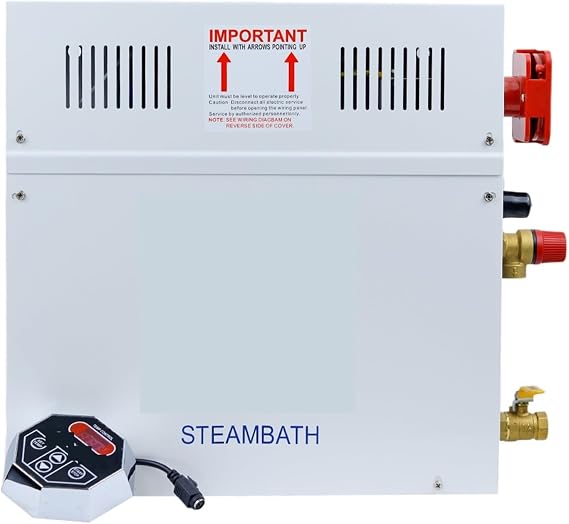Steam Generator,Steam Shower, 3KW Steam Generator Sauna Steam Bath Machine For Home Sauna Room SPA Fumigation Machine With Digital Controller,for Suitable Space Heating
