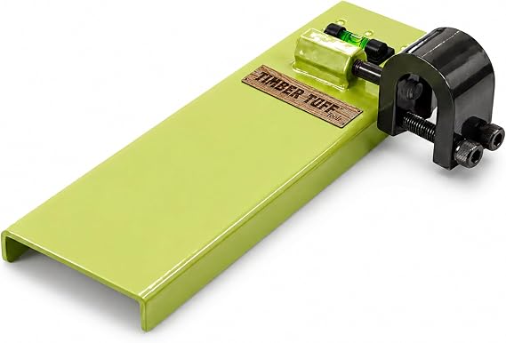 Timber Tuff Mini Portable Chainsaw Beam Cutting Guide Tool, Solid Steel Construction, Universal Bar Fit, Straight Cut & Quick Assembly, TMW-57, Green