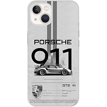 Manitoba iPhone 15 Uyumlu Baskılı Yumuşak Silikon Şeffaf Telefon Kılıfı, Porsche 911 GT2 RS Tasarımı