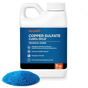 9 Lb Copper Sulfate Pentahydrate Crystals, Technical Grade