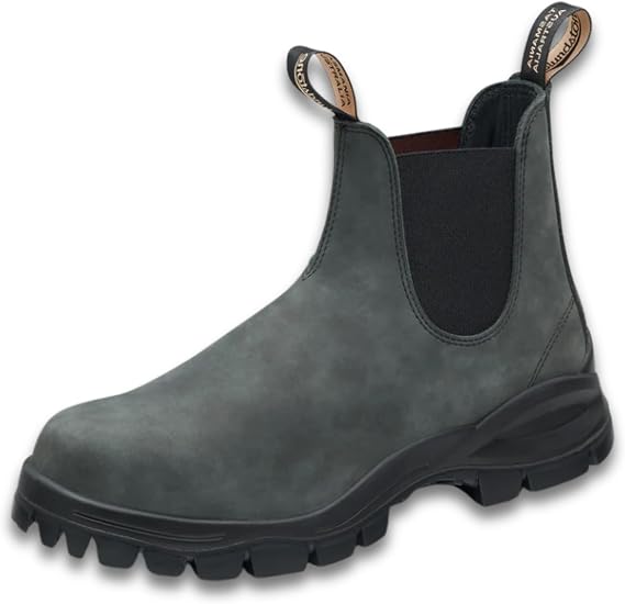 Blundstone LUG BOOT Side Gore Boots Unisex BS2238056 56: Rustic Black 10