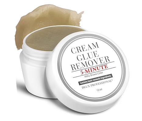 Eyelash Extensions Cream Glue Remover - 15ml | Natural Pigment, Professional Eyelashes Extensions Adhesive Remover Cream Type, Fast Dissolution, Oatmeal Color