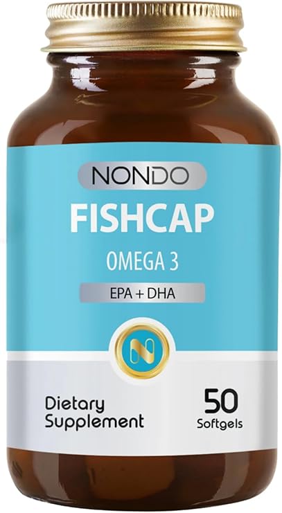 NONDO Fishcap Fish Oil Omega 3 Epa Dha 1000 Mg 50 Soft Gelatin Softgel Capsule