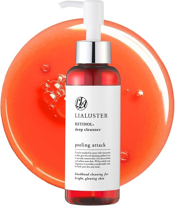 Rear Luster Retinol Deep Cleanser, Peeling Attack, 3.9 oz 110 g, Approx. 1 Month Supply Cleansing Oil, Makeup Removal