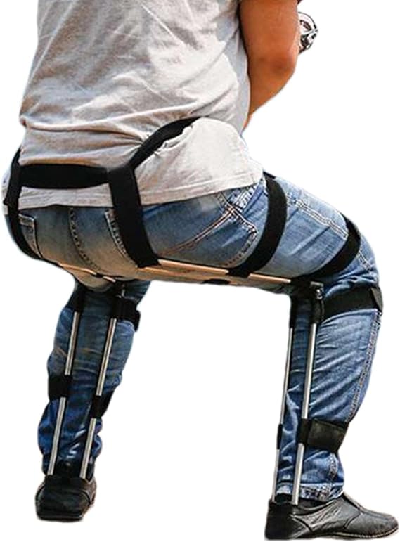 Wearable Chair Hidden Seat, Chairless Chair Wearable, Folding Outdoor Chairless Wearable Legs, Portable Adjustable Seat Wearable for Fishing, Concerts, Subway Invisible