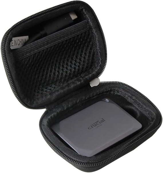 Hermitshell Hard Travel Case for Crucial X9 / X9 Pro / X10 Pro 1TB/2TB/4TB Portable SSD, USB 3.2 External Solid State Drive