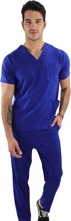 SOULMATE Men's Boston Scrub Set