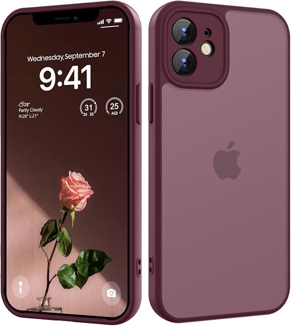 HGH For iPhone 12 Case Dark Red