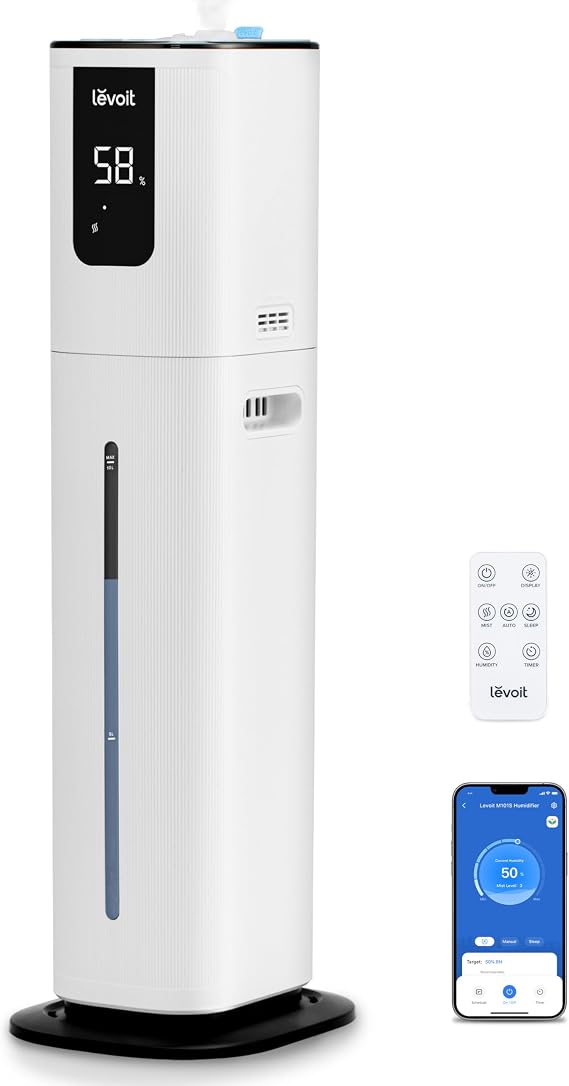 Levoit OasisMist 1000S (10L) Smart Humidifier for Home Large Room Bedroom