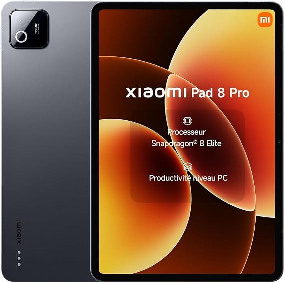 XIAOMI Tablet Pad 8 Pro, Black, 11.2'', 8+128GB, Snapdragon 8 Elite, 9200mAh, Android 16, 3.2K 144Hz, 67W, Screen with Charger