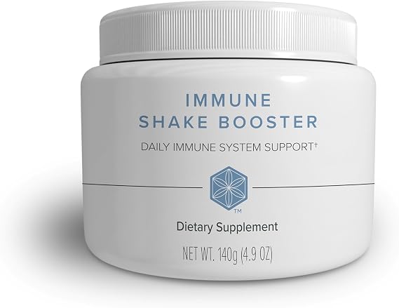 Isagenix Immune Shake Booster - Supports Healthy Immune Function with Wellmune Beta-Glucans & Mushroom Blend - Unflavored Powder for Easy Mixing - Good Source of Fiber - No Artificial Ingredients