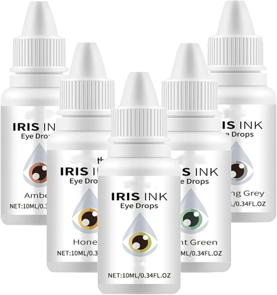 10ml Fancy Drops Change Your Eye Colour, Irisink Colour Changing Eye Drops, Irisink Eye Drops (1 Set)