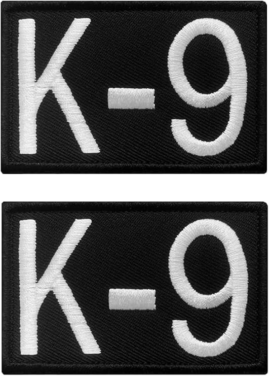 Antrix 2 Pack K9 Embroidered Hook and Loop Tactical Patch