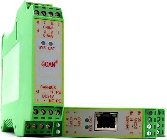 SINOPED GCAN-205 Can to Modbus TCP Slave Converter Canbus Date Reader Gateway Conversion Module Support J1939 Protocal (GCAN-205)