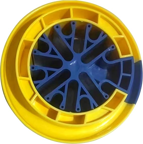 Cable Organizing Tool And Wire Comb For Network Cable Management - Category 5/6 Universal Cabling Kit To Prevent Entanglement - Yellow And Blue