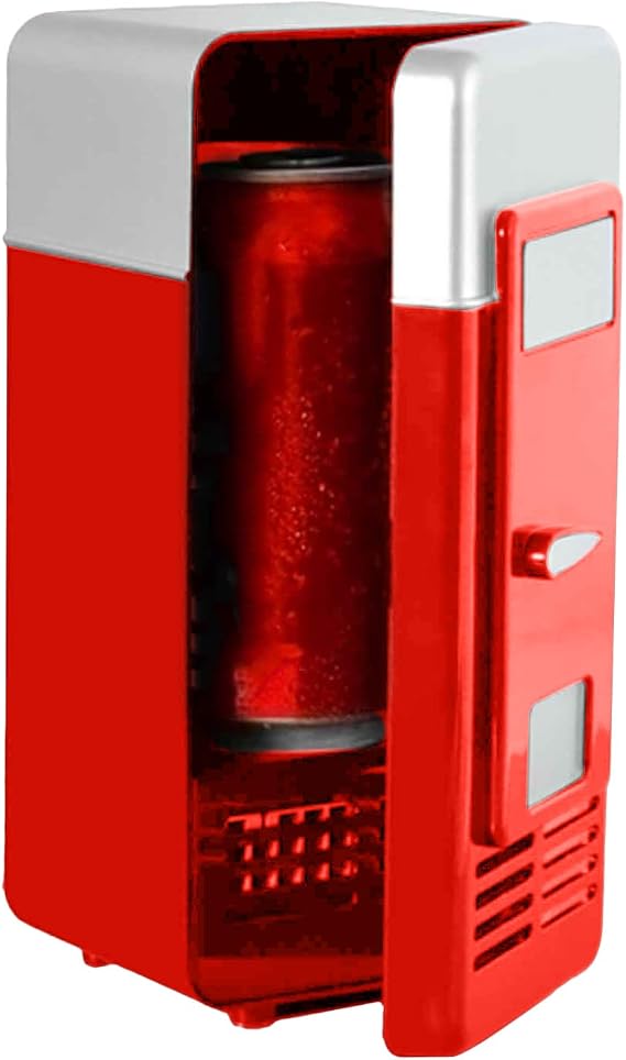 USB Fridge Cooler Food Storage Skin Care Supplies Mini Fridge Appliance | Beverage Refrigerator Usb-powered for Students Boys Girls Family Movie Night Dormitory Bedroom Road Trip Apartment
