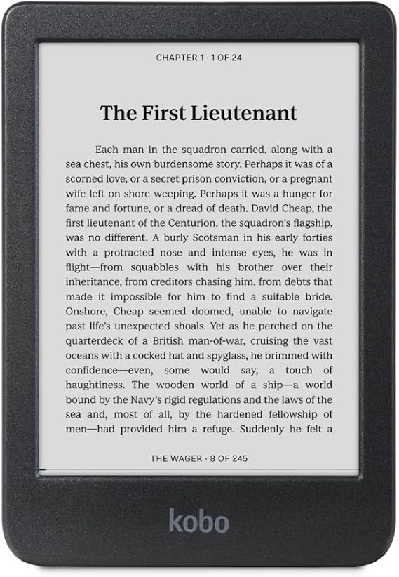 Kobo Clara BW eReader, 6” Touchscreen, Waterproof, 16GB, Black | 6” Glare-Free Touchscreen, ComfortLight PRO, Dark Mode, eBooks, Audiobooks, 16GB