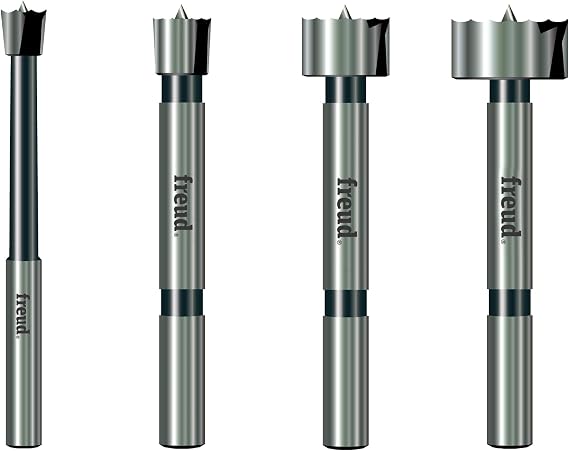 Freud PB-104: 1/4" to 1" (Dia.) 4 Pcs. Forstner Bit Set
