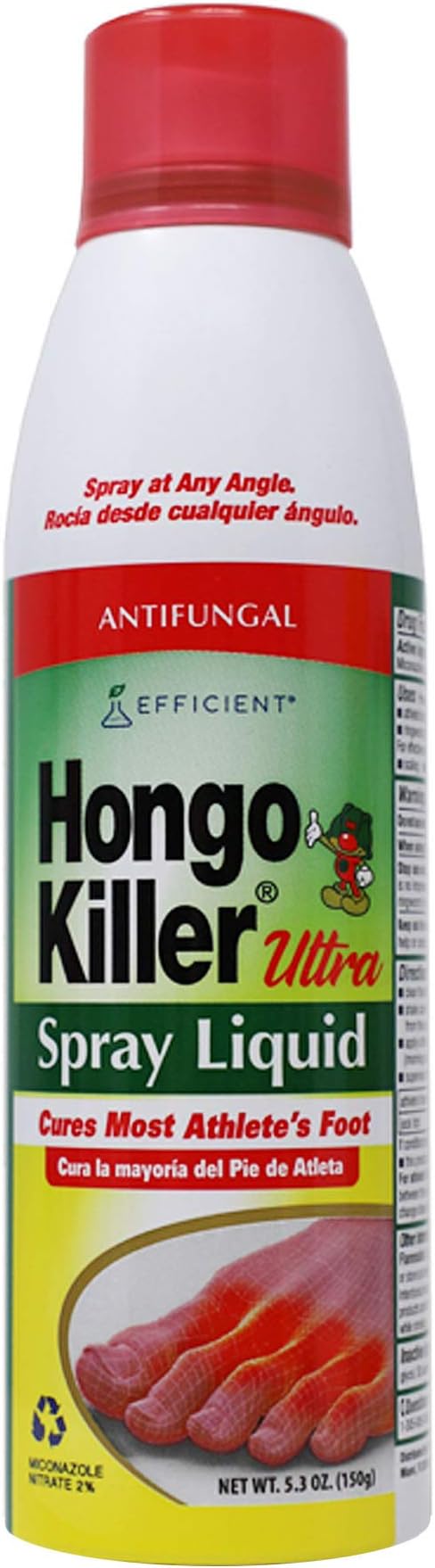 Hongo Killer Antifungal Ultra Spray Liquid 5.3oz - Athlete's Foot Treatment