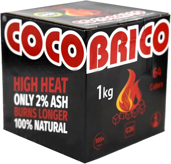 Natural Charcoals, 64 Cubes - 1Kg