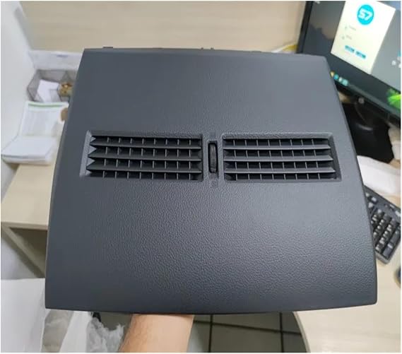LHD And RHD Car Finisher-Instrument Panel,Compatible With Nissan Tiida C11 2005-2011 Auto Front Dashboard Middle Air Conditioner Vent Outlet(Black-A)