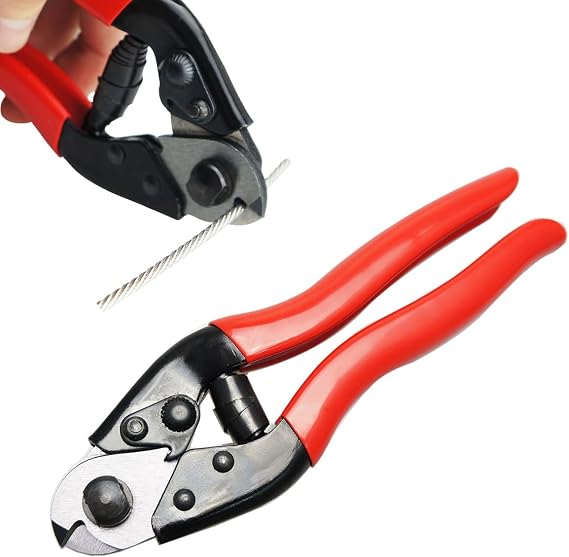 Muzata Cable Cutter for Cutting up to 5/32" Wire Ropes and Cables CR12