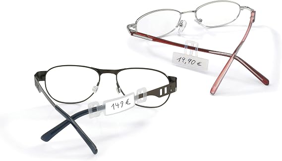 SPORTS WORLD VISION Price tags with universal application for all glasses frames- Durable and reliable Price tags for Glasses Frame Eyeglass Frames Spectacle Frames 200 pieces rectangular Shape