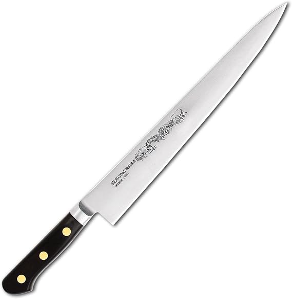 Misono Swedish Steel with Dragon Engraving No. 121M/9.4 inches 24 cm