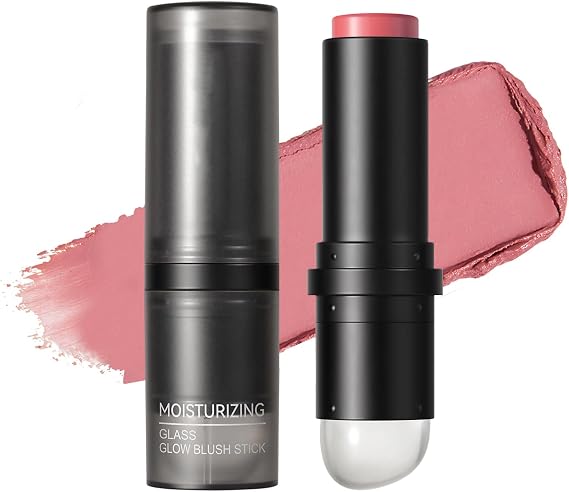 Nudestix Nudies All Over Dewy Color,Cream Blush Stick,Double End Beauty Cream Stick,Smooth Cheek Makeup, Long-Wear, Multi-Use Makeup