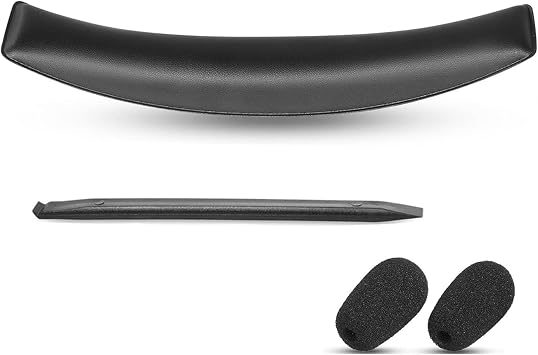 Stealth 700 Gen 2 Headband Cushions Replacement Compatible with Turtle Beach Stealth 700 Gen 2, 700 Gen2 MAX Wireless Gaming Headphones Repair Parts Protein Leather Black