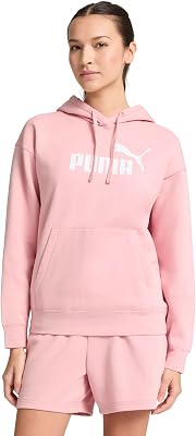 PUMA Womens Essentials Logo Hoodie Casual Outerwear Casual Hoodie - Grey