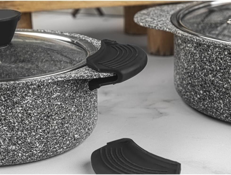 Bir Çift Silikon Tutacak Tencere Tava Kulp Kapak Tutacağı Tutamaç 9x4 Cm