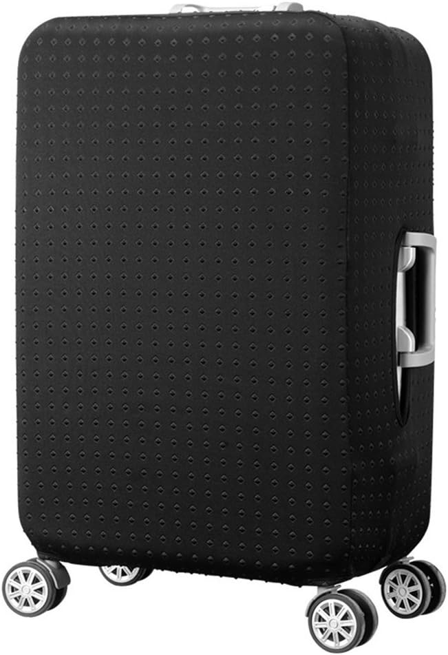 7-Mi Water Resistant Print Trolley Case Protective Cover For 3132 Luggage Sleeve Washable Travel Suitcase Protector, Black