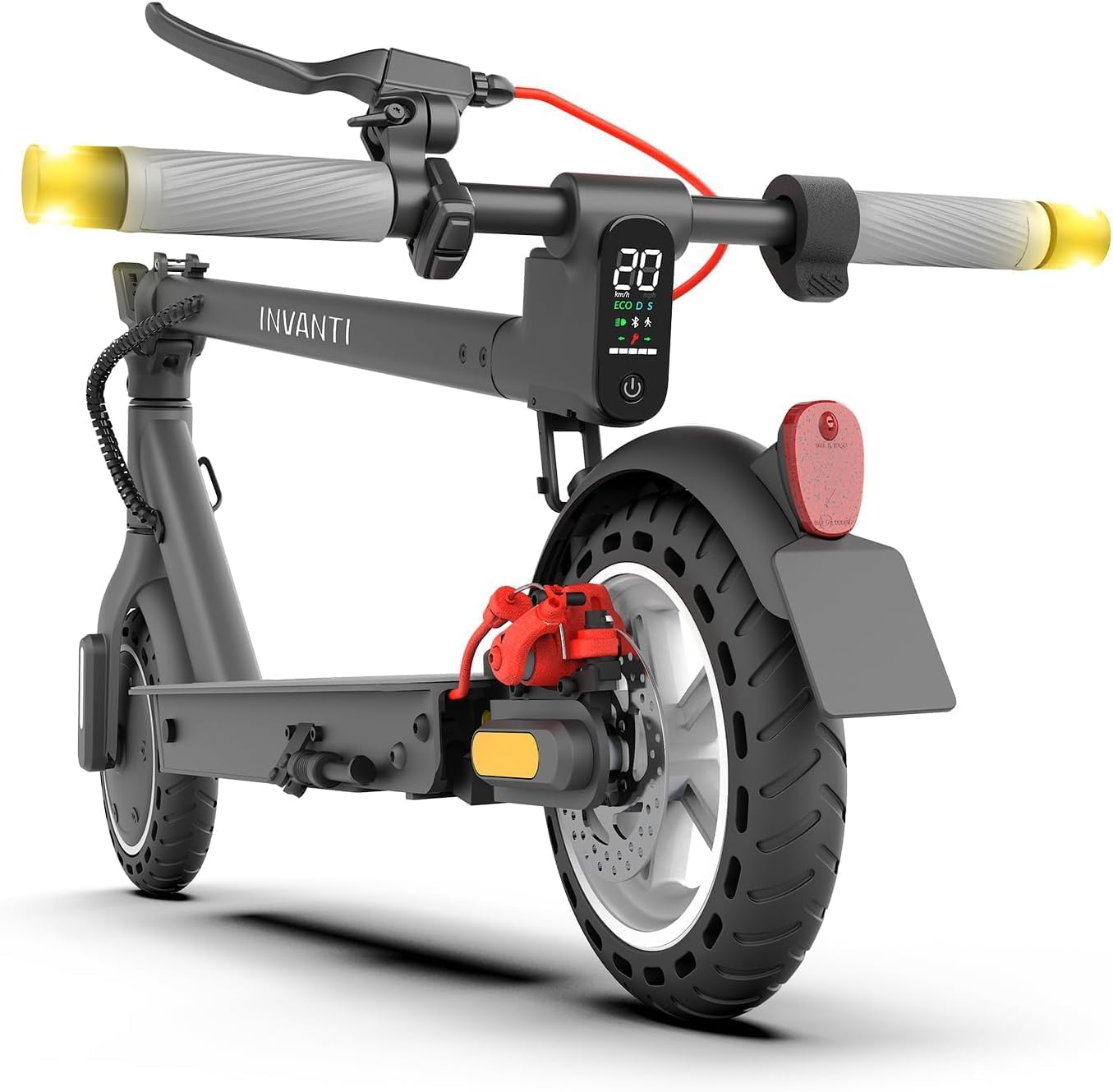 E Scooter mit Stra enzulassung INVANTI E30 Elektroroller 32KM Reichweite E Roller f r Erwachsene mit Hinteren Sto d mpfern E Roller 120kg Tragkraft Faltbarer Elektroscooter mit App und Blinker