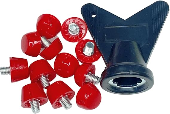 12Pcs Professional Football Shoe Studs for 5MM Threaded Soccer Shoes 10mm / 7mm Replacement Spikes Spikes