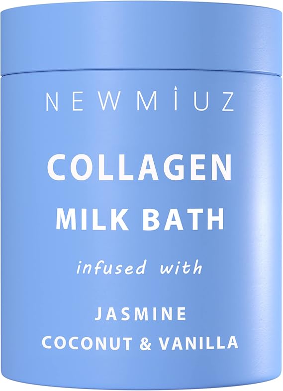 Creamy Coconut Collagen Milk Bath Soak Powder Moisturize & Soften Skin Vanilla Jasmine Luxury Spa Bubble Bath Salt Mother's Birthday Christmas Relaxation Gifts for Women Perfect Stocking Stuffers