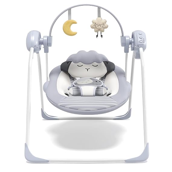 Baby Swings for Infants, Monniebaby Portable Infant Swing with Music, 0-9M