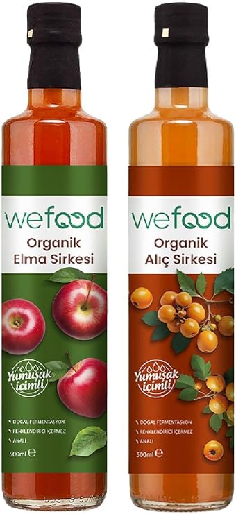 Wefood Organic Hawthorn Vinegar 500 Ml + Organic Apple Vinegar 500 Ml 8683347032600