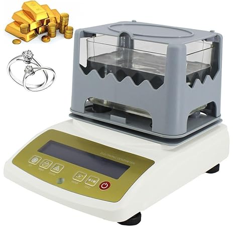 Digital Electronic Gold Density Meter,Purity Tester & Analyser - Karat Measuring Device - Densimeter - Precious Metal Tester, Digital Electronic Gold & Silver Testing Machine(300K)
