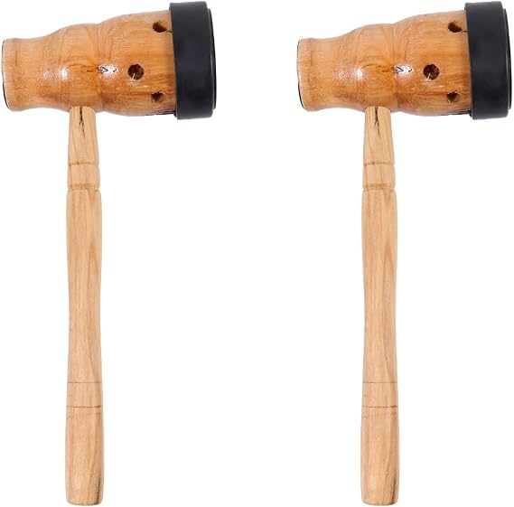 Hemoton Handheld Moxibustion can 2-Pack Wooden Moxa Box with Heat Dissipation Holes Ergonomic Design for Acupoint Massage Moxibustion Therapy Tool 9.05X4.13X4.72In
